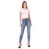Premier Sports Womens Girls Slim Fit High Waist Trendy Summer Denim Jeans Blue - Image 6